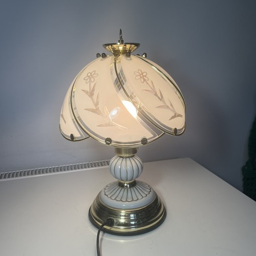 Vintage brass glass touch - /,