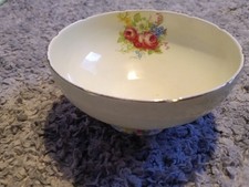 Vintage Foley China Sugar Bowl Floral & Light Green In Great Condtion