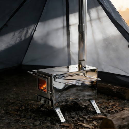 Wood burning stove tent - wood,