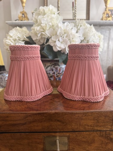 Vintage pink pleated lamp - pink,