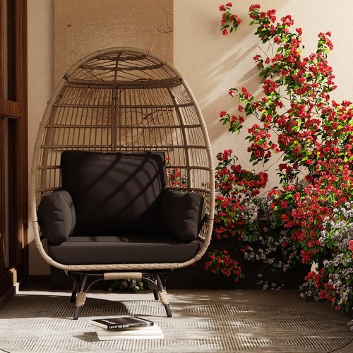 360 swivel rattan egg chair - swivel,