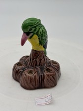 Vintage Bird Flower Frog Vase