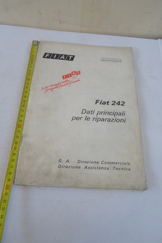 Fiat 242 1974 repair main - 1974, data