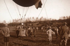 Basket of barrage balloon 1914 4x6 photo 