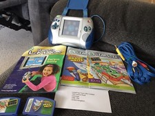 LeapFrog Leapster L-Max Learning Game System Handheld Console  2 Games Tv Leads
