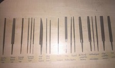 19pcs. Mixed Mfrs., 4" Files