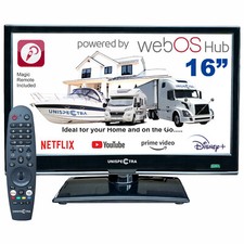 Unispectra® 16" Smart TV (webOS), Magic Remote 12V TV for Motorhome, Truck, Boat