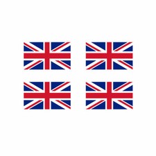 Set of 4 x UK Flag Temporary