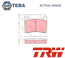 GDB557 BRAKE PADS SET BRAKING