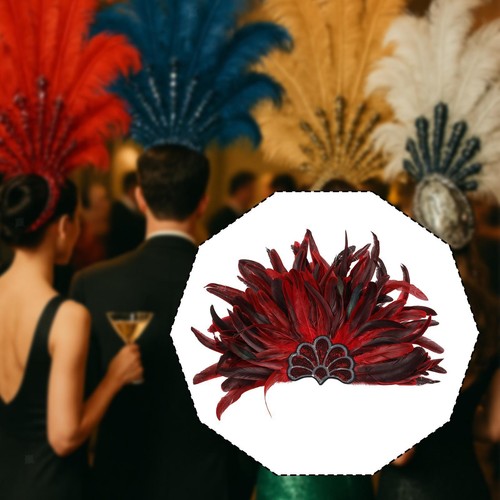 Women feather headpiece - women,