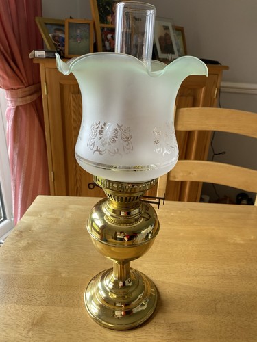 Brass copper oil lamp vintage - copper,