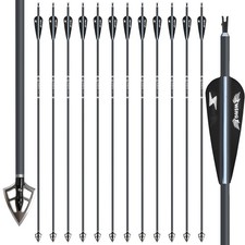 12PCS 30" Carbon Arrows 2.95"