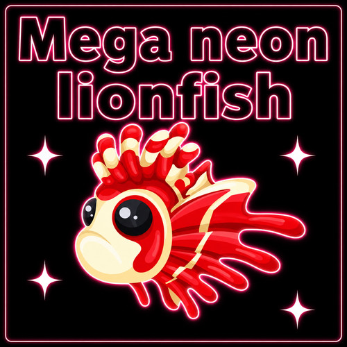 Mega neon lionfish - mega,