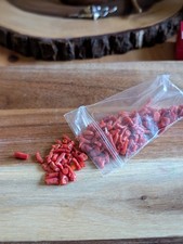 Crafting, Real  Red Coral Beading, With Holes, Vintage Coral, Jewellery Making