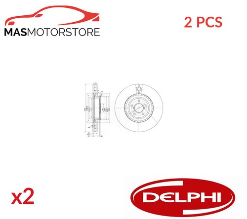 Front brake discs set - discs,