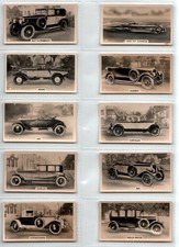 WILLS: Motor Cars (NZ Issue) 1926 Full Set F50 Cigarette Cards
