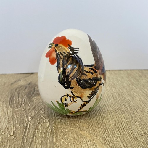 Ornamental ceramic egg with