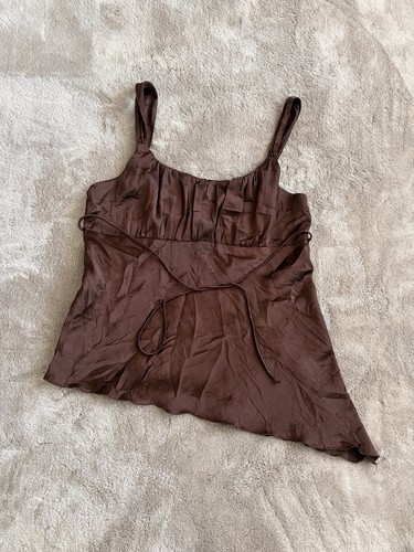 Vintage y2k brown satin - vintage,