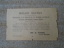 Midland railway printed - midland,
