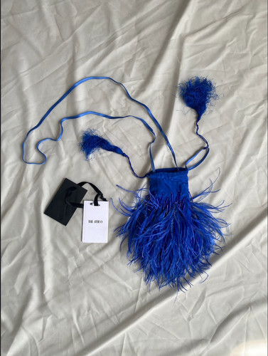 The attico blue ostrich - blue,