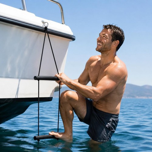 Boat boarding ladder - boat,