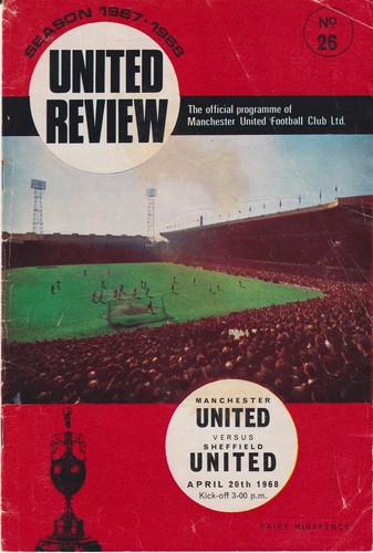 Football programme man utd - football,