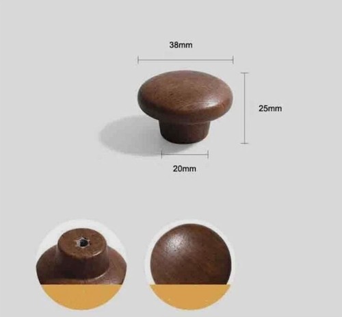 Walnut wood cabinet - walnut, handles