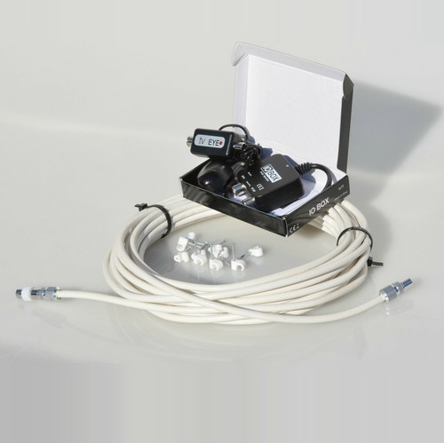 20m white rg6 - rg6, cable