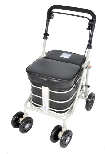 Shopping trolley with seat - trolley,