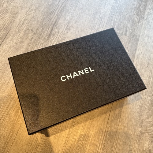 Chanel empty shoe box black - box,