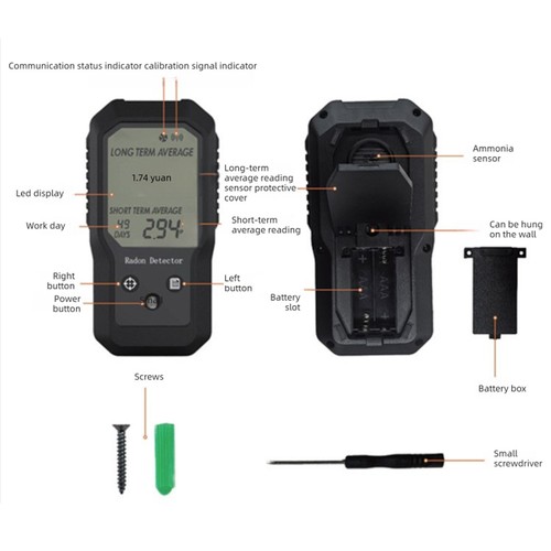 Digital radon detector - digital,