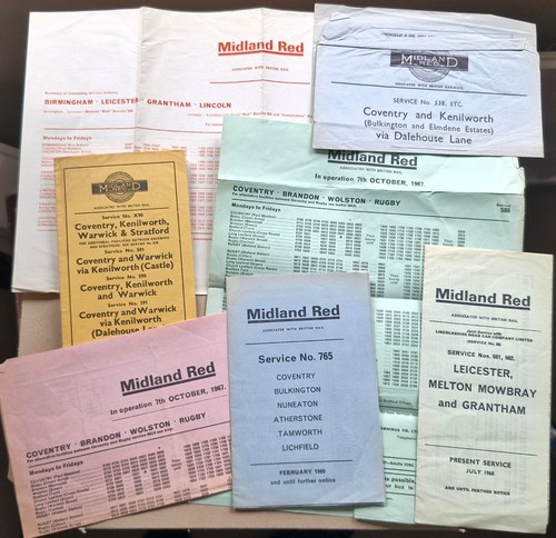 Midland red bus timetables - bus,
