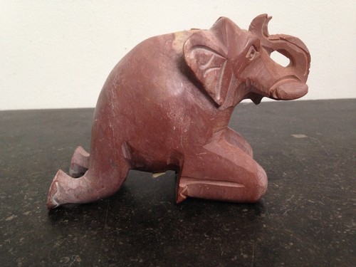 Vintage carved elephant - vintage,