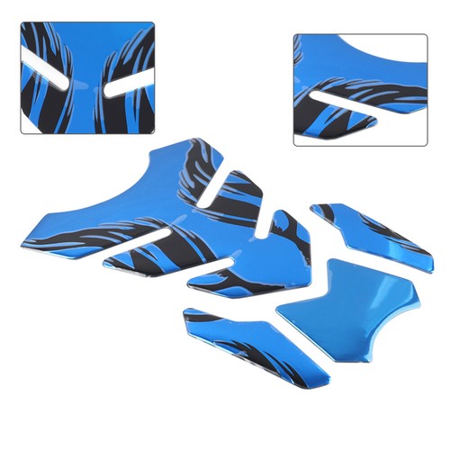 Blue fuel gas tank - pad, decals