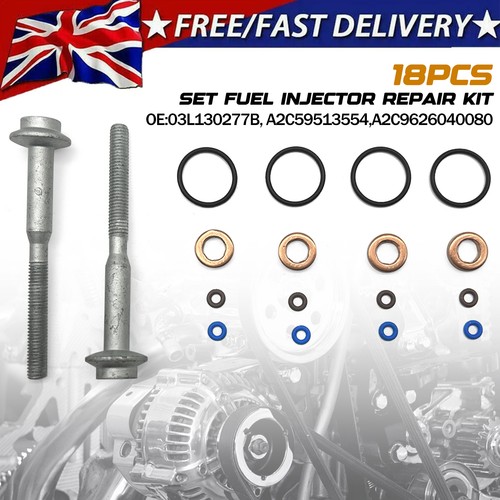 18x fuel injector clamp - clamp, bolt