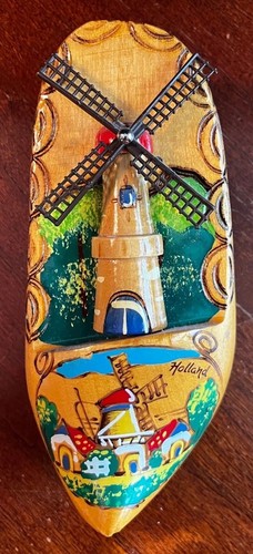 Vintage holland wooden clog - vintage,