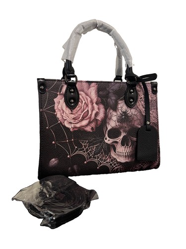 Skullette leather purse - purse, in