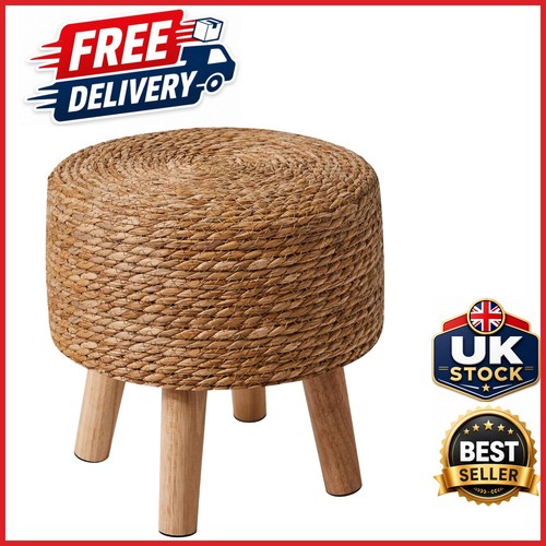 Stylish seagrass footstool - stylish,