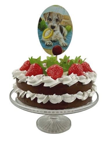 Jack russell cake topper - topper,