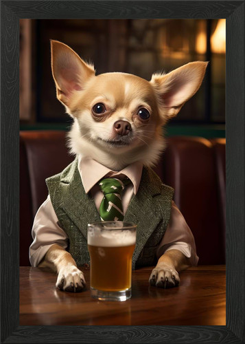 Chihuahua dog the pub - chihuahua,