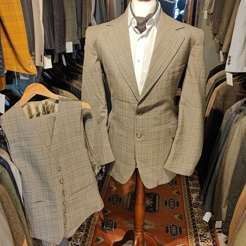 Vintage mens 42r 35w 31l - mens, tweed