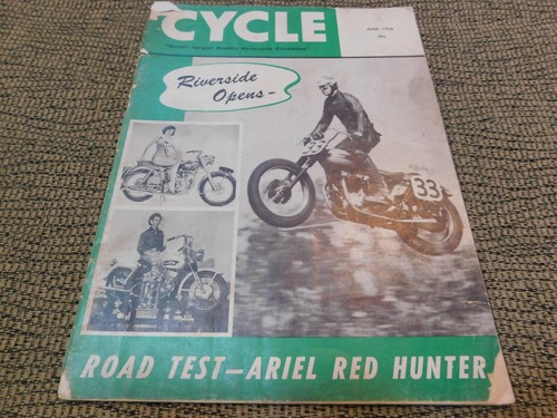 1956 cycle magazine riverside - magazine,