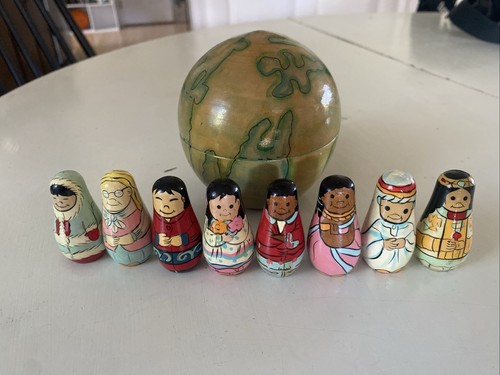 Vintage antique wooden dolls - antique,