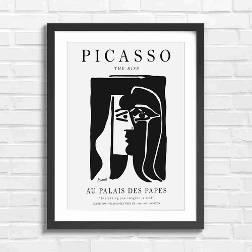 Minimalist picasso the kiss - picasso,