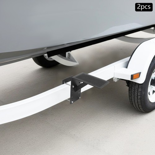 Frame mounted trailer step - mounted,