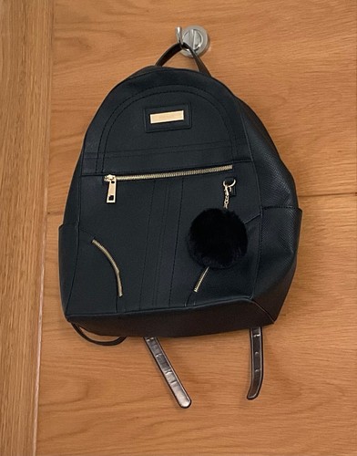 River island black backpack - river,