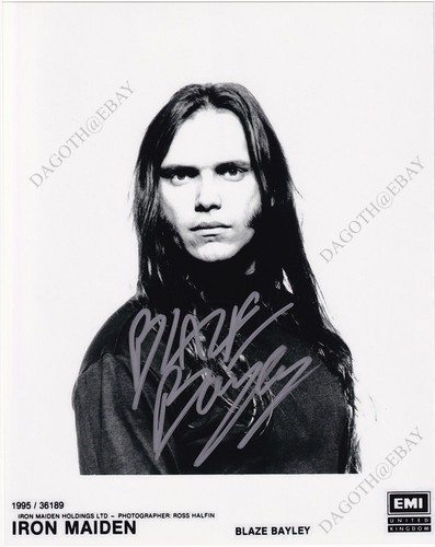 Iron maiden 8x10 photo blaze - iron,