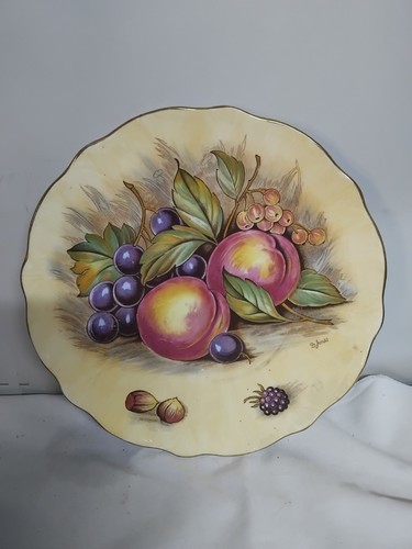Aynsley orchard gold plate - aynsley,