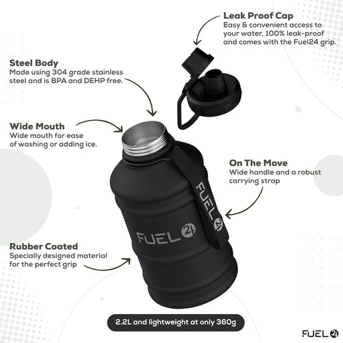 Fuel24 stainless steel jug - stainless,