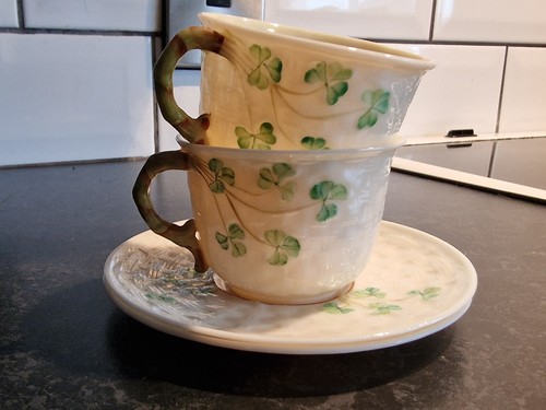 Vintage irish belleek shamrock - vintage,
